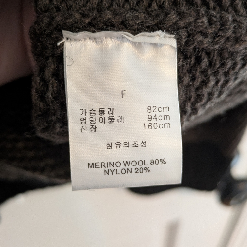 NWT Pixie Market merino wool oversized collared sweater size L academia preppy - Picture 4 of 7